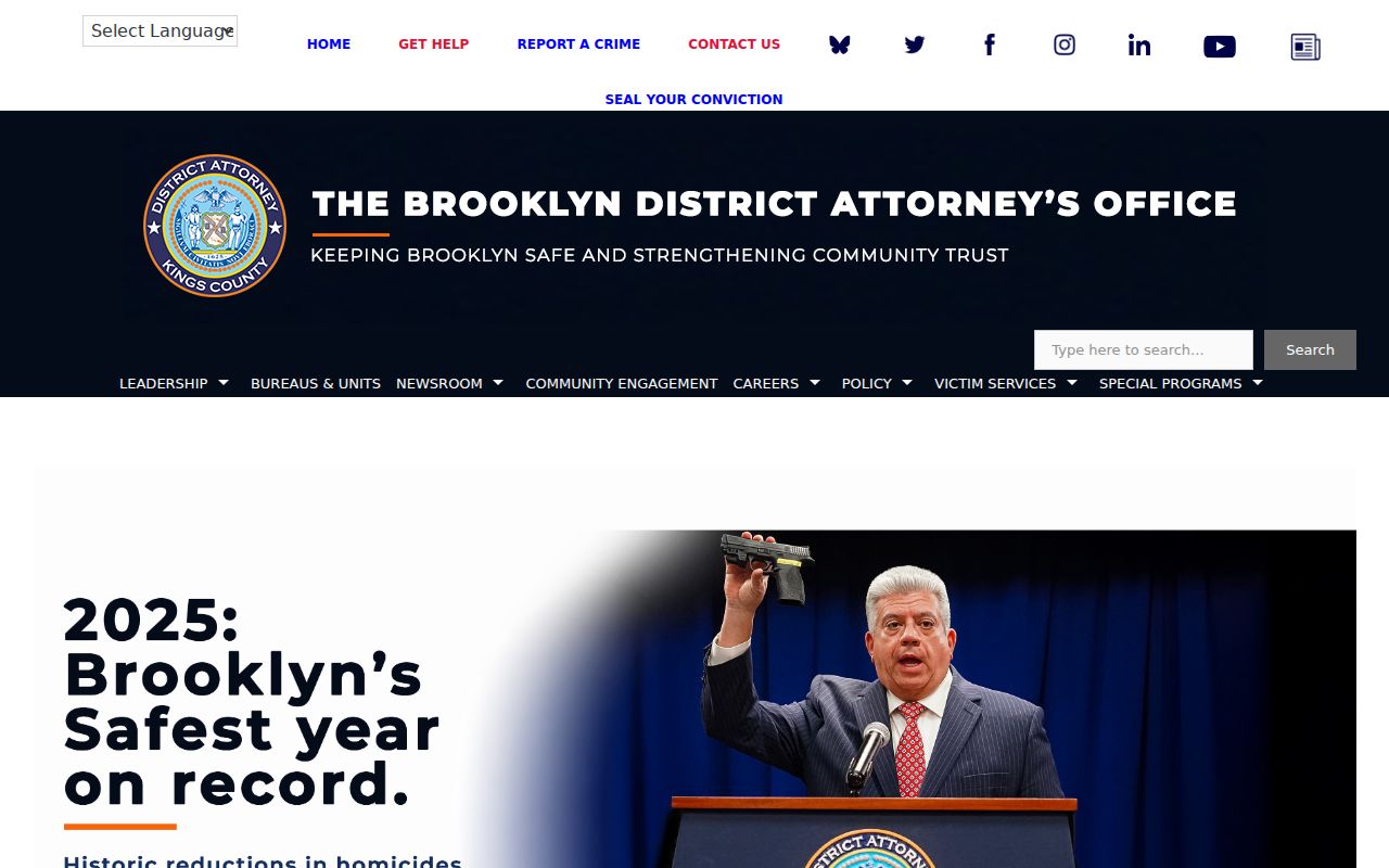 Kings County criminal records and District Attorney official source