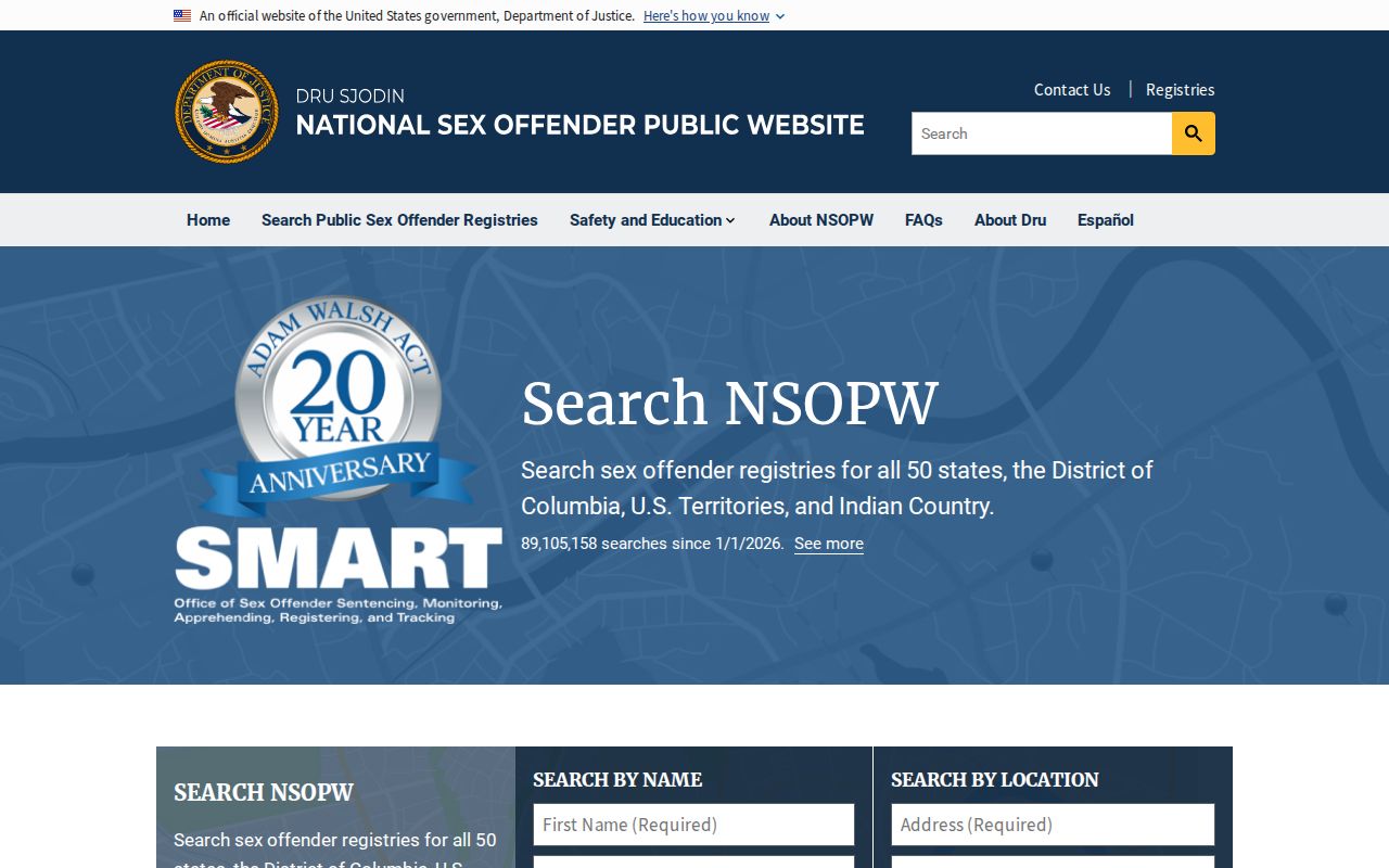 Kings County sex offender lookup using the national NSOPW search